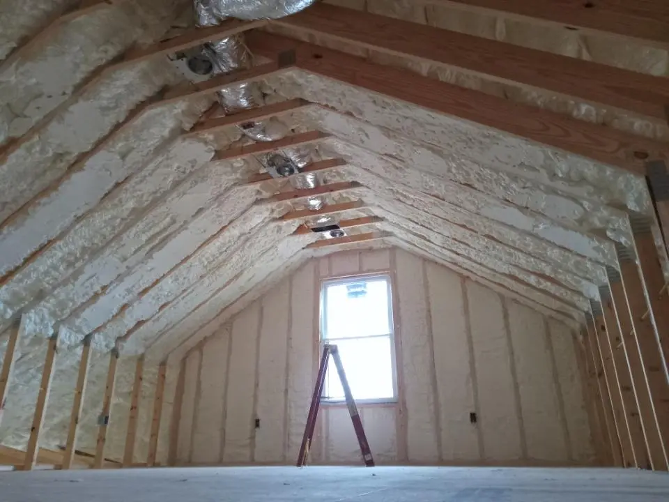Spray foam roofing application for Crawl Space Insulation project in Central Point